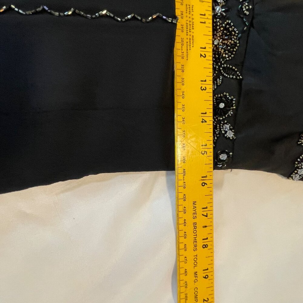 Adrianna Papell Black Beaded Halter Dress Size 12 Tags attached - Picture 15 of 15